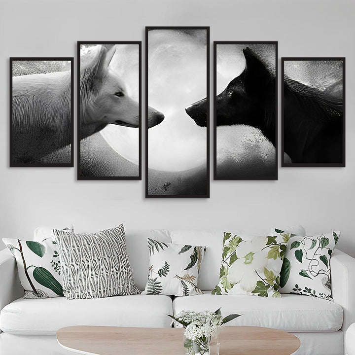 Wilde Wolvenspanning 5 Platen Diamond Painting