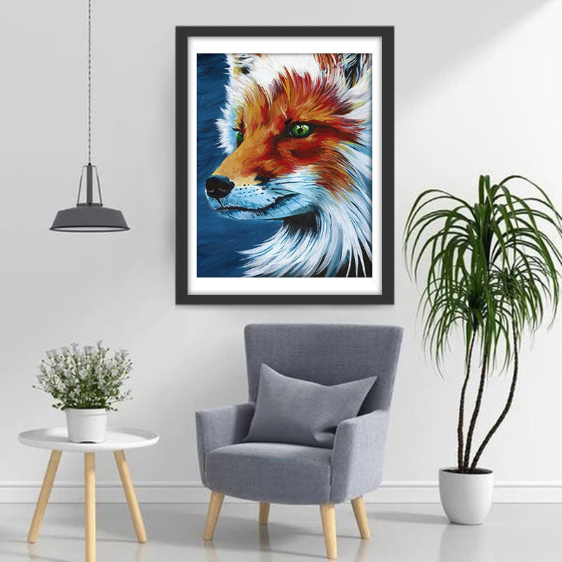 Witte en Bruine Vos Diamond Painting