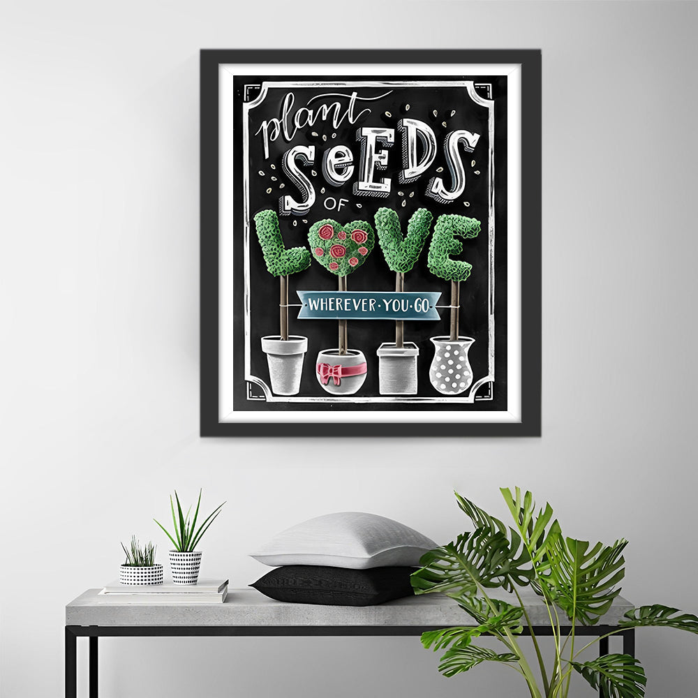 Zaaien van Liefde Diamond Painting