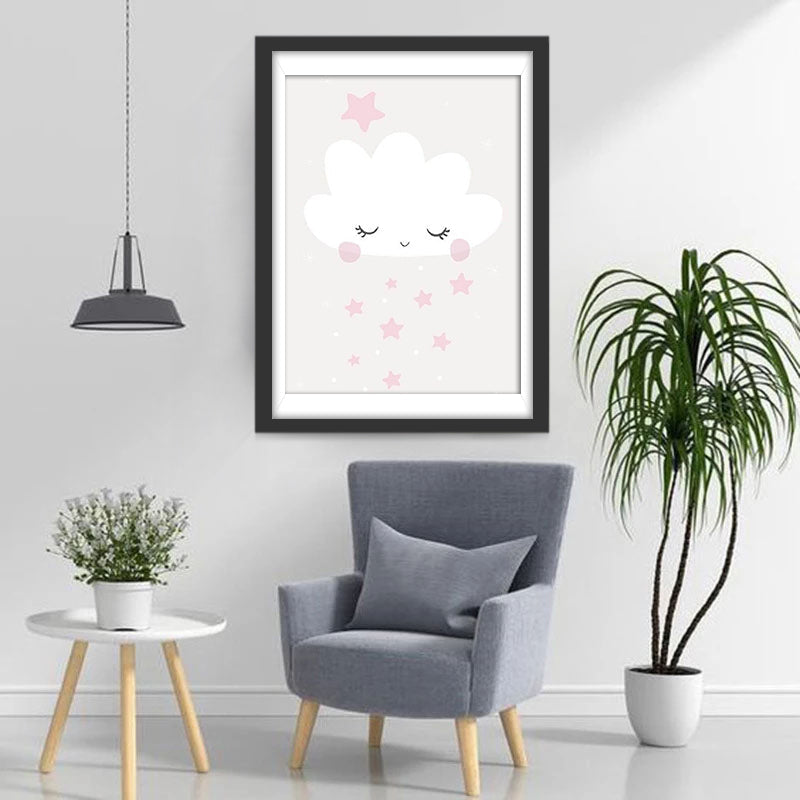 Zachte Wolk en Sterren Diamond Painting