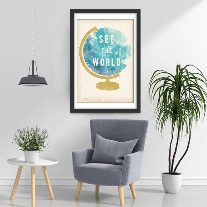 Zie de Wereld Diamond Painting