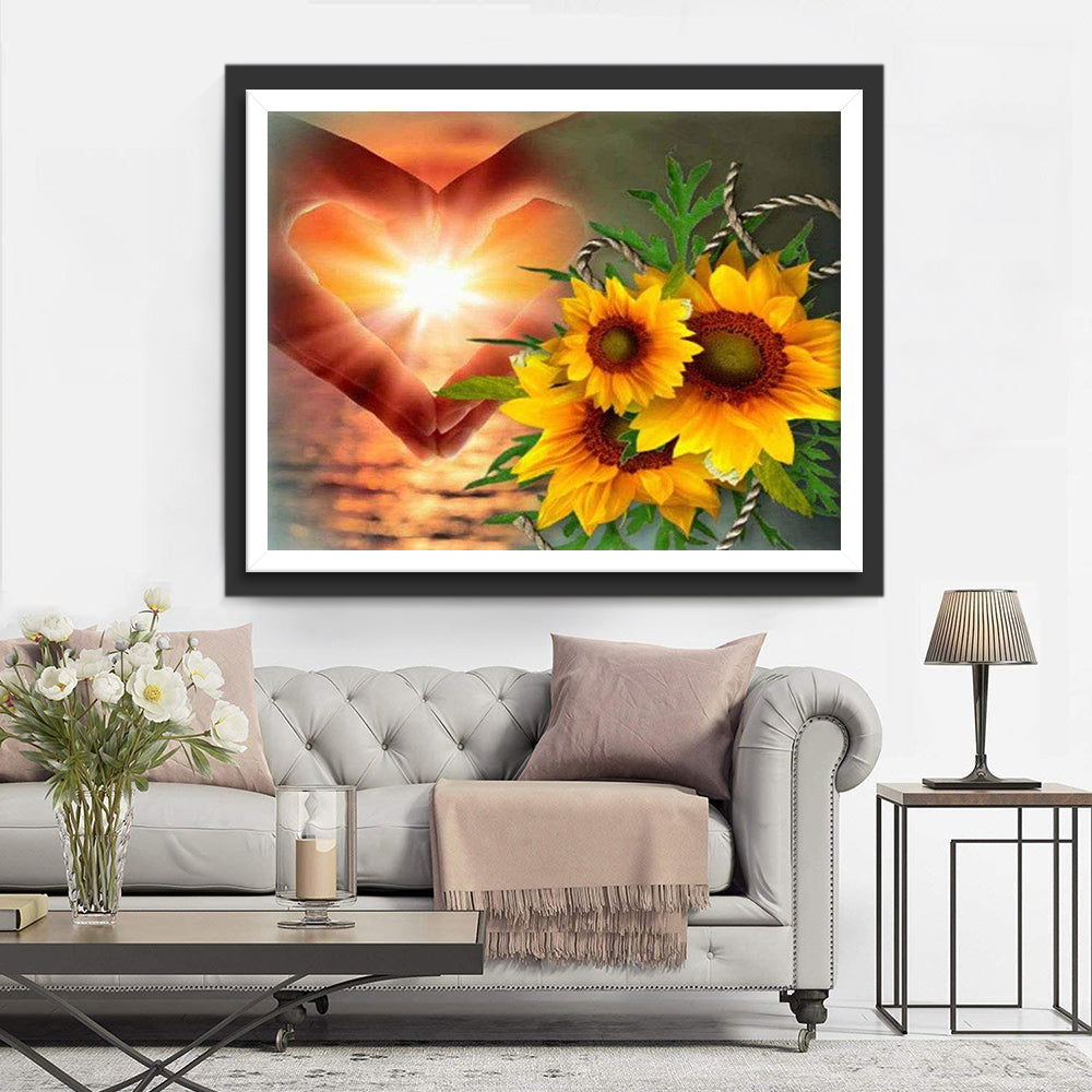 Zonnebloem Diamond Painting