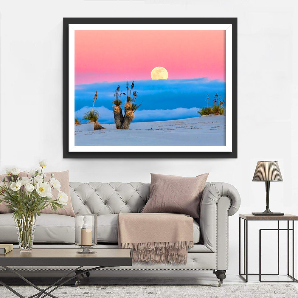 Zonsondergang in de Woestijn Diamond Painting
